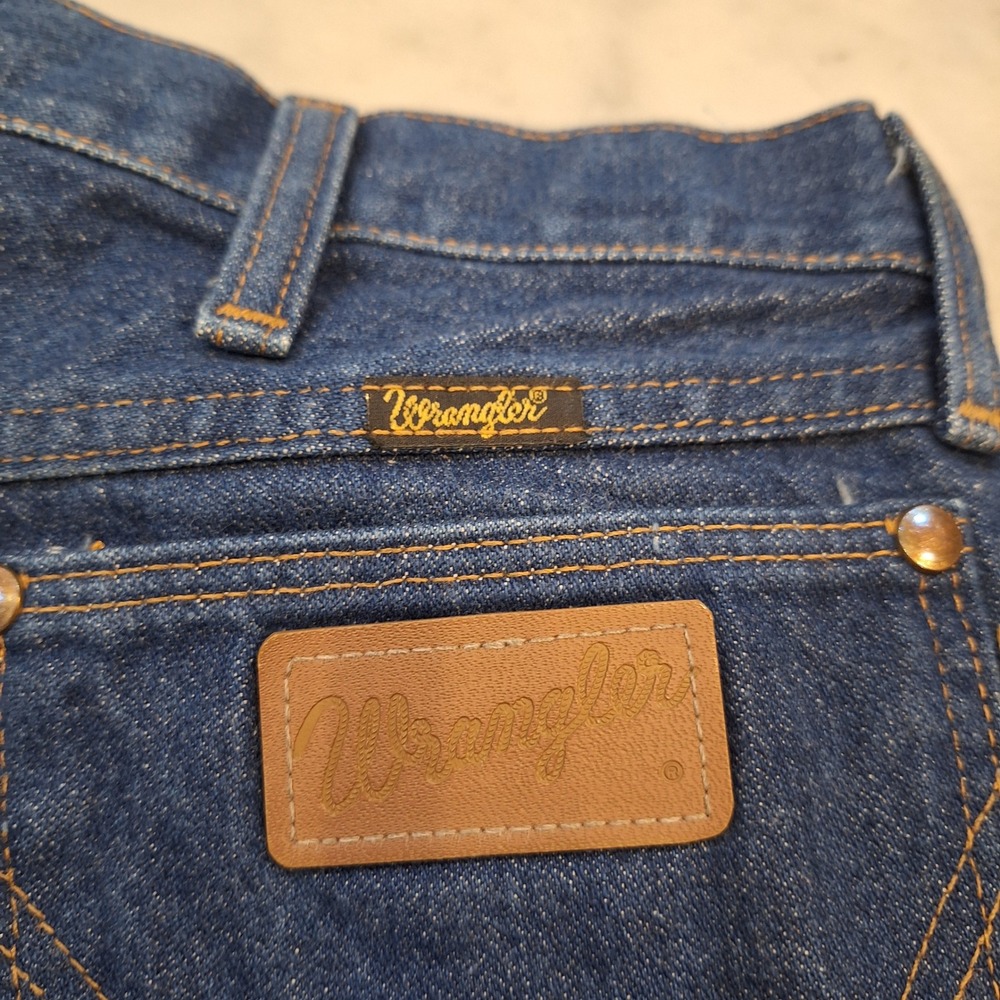 Vintage Wrangler Jeans Mens 36x32 Blue 13MWZPW Cowboy Cut Straight Leg USA Made